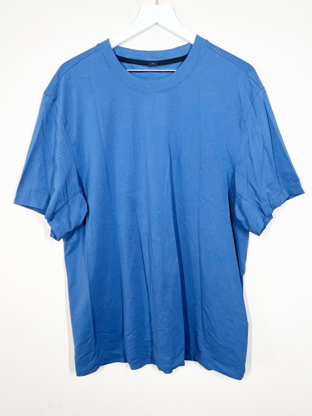 Lululemon Men's Classic Blue Crew Neck Short Sleeve T-Shirt Workout Gym